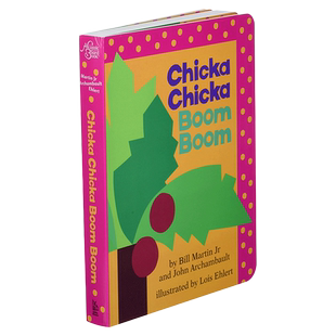 英文原版绘本 Chicka Chicka Boom Boom 叽喀叽喀碰碰 书+CD 英文版 进口英语原版书籍儿童外文书