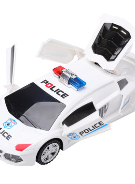 【跳舞旋转自动开门警车】