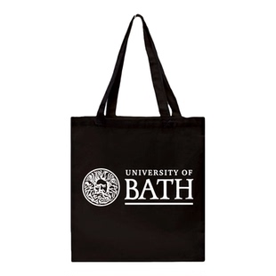 巴斯大学University of Bath新品帆布包留学纪念环保购物袋有拉链