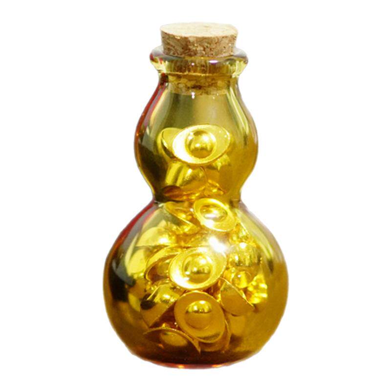 金玉满堂葫芦福禄玻璃瓶攒金豆豆收纳瓶小猪存钱许愿瓶黄金收纳瓶