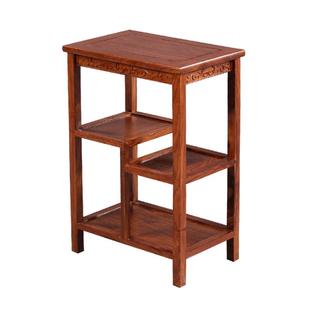 中式红木边角茶几茶水车柜花梨木实木小书架茶桌整装电话机置物架