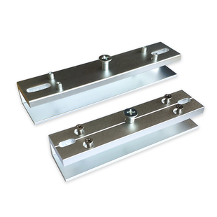 门禁180KG\280KG公斤挂装磁力锁玻璃门夹 电磁锁U型支架 U型夹