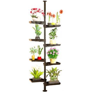 顶天立地花架置物架飘窗窗台阳台爬藤支撑柱子多肉客厅立柱花盆架