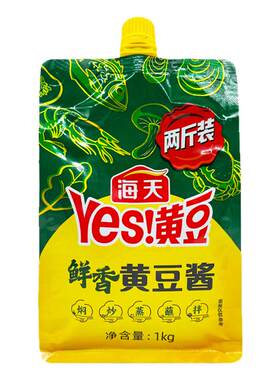 海天鲜香黄豆酱1kg黄瓜大葱蘸酱