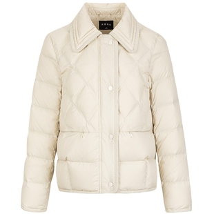 KBNE黑色短款保暖鹅绒羽绒服女装2025冬季新款加厚显瘦鹅绒服外套