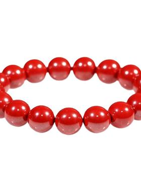 天然朱砂手串素圈本命年手链正品帝王砂紫金砂高含量男款女款礼物