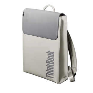 原装THINKBOOK时尚商务14/15.6寸双肩包TB580-B素采灰正品联想电脑包高档TB530皮质防水背包男女学生书包16