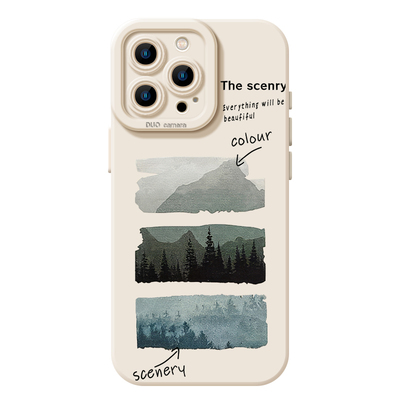 春日风景小清新艺术春天手机壳