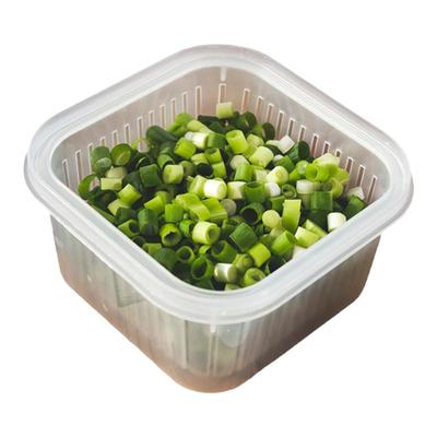 蒜末沥水篮零食密封冰箱收纳盒