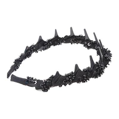 高级感带钻防滑波浪发箍