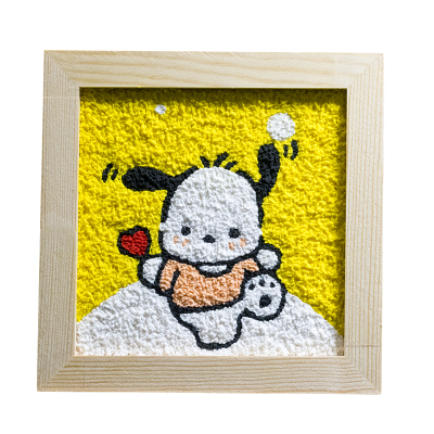 儿童数字油画纸浆画手工diy材料