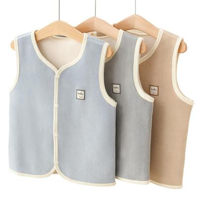 棉奇熊摇粒绒秋冬款保暖儿童马甲