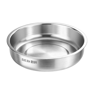 蒸鸡蛋羹专用碗蒸盘圆形304不锈钢食品级圆盘带盖鸡蛋糕专用蒸碗