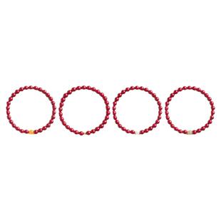 天然高纯度朱砂手串女款正品官方旗舰店黄金转运珠手链本命年礼物