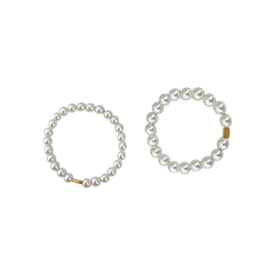 挽里饰品|自制施华洛珍珠戒指女款小珠ins小众设计简约极细食指潮