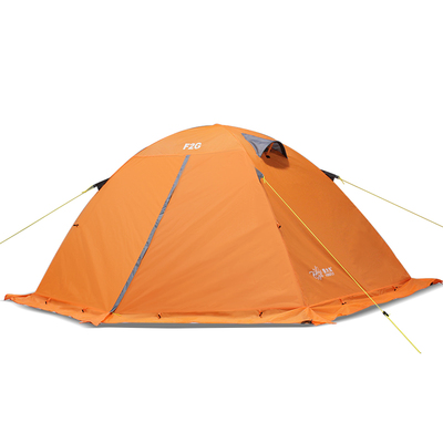 萤火虫双层帐篷铝杆防暴雨带雪裙