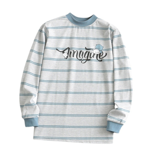 胖青少年棉毛衫单件秋衣男大童上衣纯棉内穿打底中童女孩保暖内衣