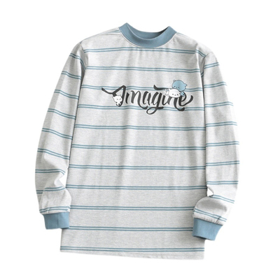 青少年纯棉单件秋衣上衣