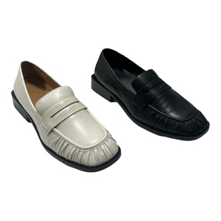 正品natursun娜冉撤柜秋冬女鞋低跟英伦风一脚蹬乐福鞋方头女单鞋