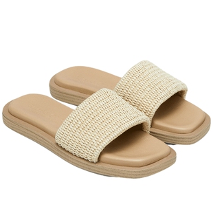 Marc O'Polo/MOP 2025夏季新款时尚意大利进口针织鞋面休闲拖鞋女