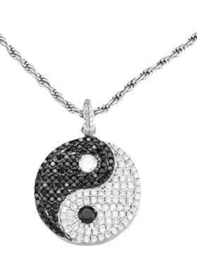 KREAM ICE Tai Chi 满钻太极吊坠男嘻哈女同款项链