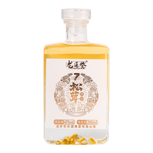 长白山野生松茸酒43度200ml松茸配制酒纯粮基酒松茸酒露酒