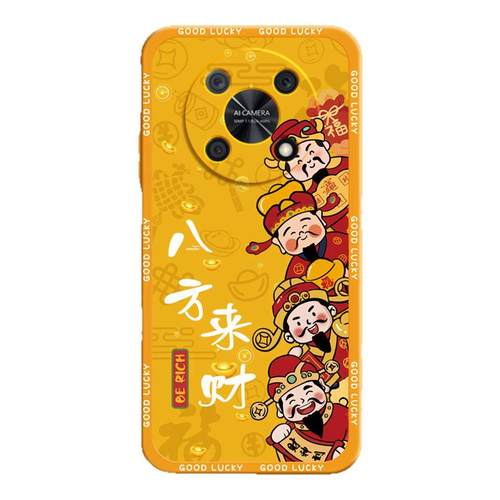 八方来财适用华为Nzone50Pro手机壳SP210新款智选5G中国移动por硅胶zone财神发财保护套nznoe全包防摔男女软