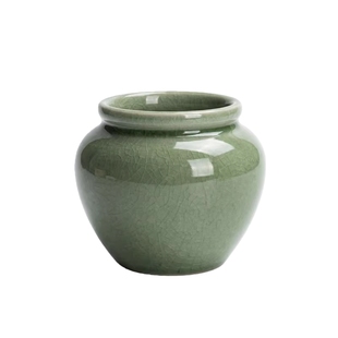 鱼缸造景沉底盆陶罐固定专用摆件水培定植环陶罐陶瓷水草固定神器