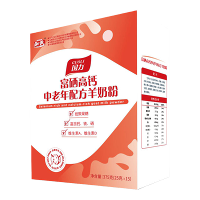 和氏中老年375g配方羊奶粉