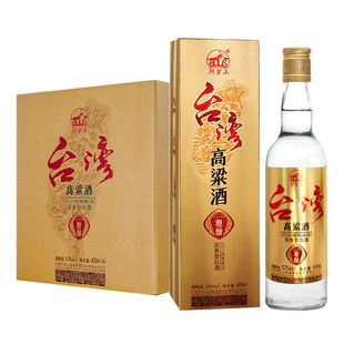 台湾高粱酒原酿浓香型52度纯粮食白酒600ml/盒装送礼佳酿口粮整箱