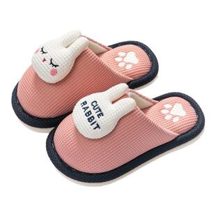 2025新款冬天居家儿童室内棉拖鞋小孩男童女童宝宝幼儿园公主拖鞋