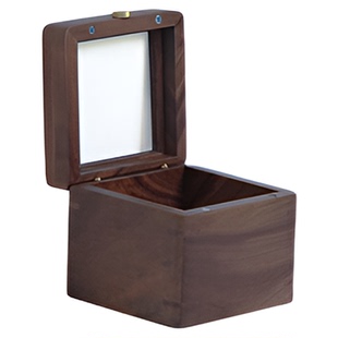 一纪攒金豆1g收纳盒小号迷你实木抽屉保险箱贵重物品储物收藏盒