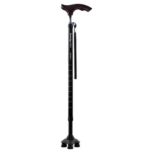 袋鼠医生拐杖老人防滑实木手柄医用伸缩轻便手杖康复走路助行器