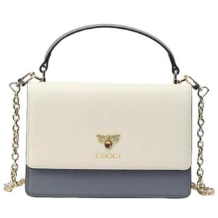 COOGI酷奇轻奢包包女单肩斜挎包百搭真皮小方包生日礼物520送女友