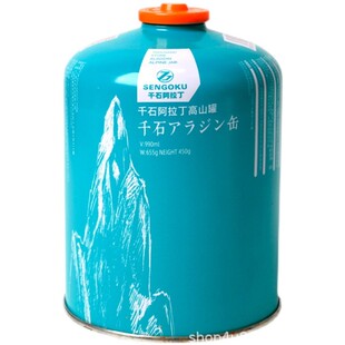 千石户外扁气罐便携式高原气瓶高山野外野炊野营瓦斯炉具丁烷燃气