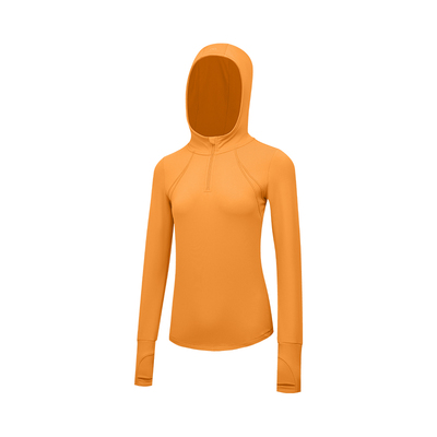 VfU喵喵绒半拉链跑步服上衣女加绒长袖健身服户外运动训练服秋冬