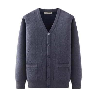 啄木鸟羊毛衫男2025秋冬加绒加厚