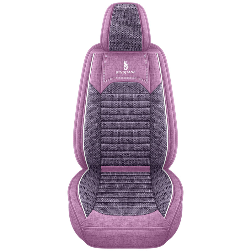 透气棉亚麻荞麦壳汽车座垫套全包