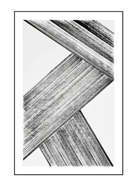 邸韵装饰画黑白抽象落地画