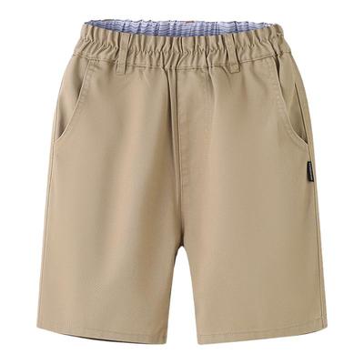 儿童卡其色校服短裤夏季薄款