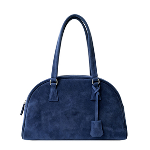 breathe呼吸家保龄球包 ins时尚百搭麂皮单肩手提包韩国小众设计