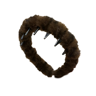 秋冬毛绒豹纹高颅顶发箍女2025新款化妆洗脸头箍宽边防滑发卡头饰