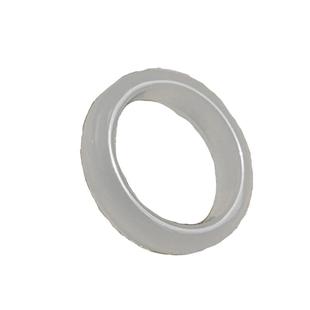 天然高冰种玉髓玛瑙戒指情侣款对戒尾戒荔枝冻白茶清欢玉石素圈