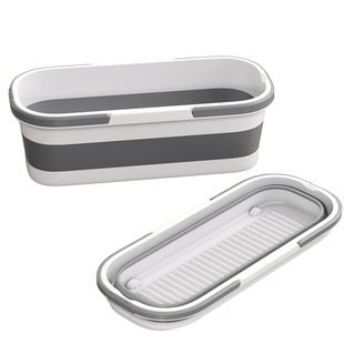 轻洁佳拖把桶家用长方形可折叠拖地加厚塑料大单桶拖布洗车沥水盆