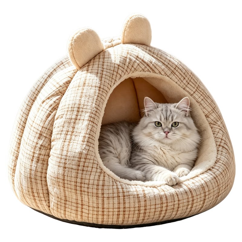 加厚保暖封闭猫狗通用猫窝