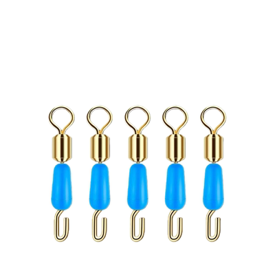 快速子线夹八字环硅胶防缠绕开口8连接器强拉力别针钓鱼线组配件