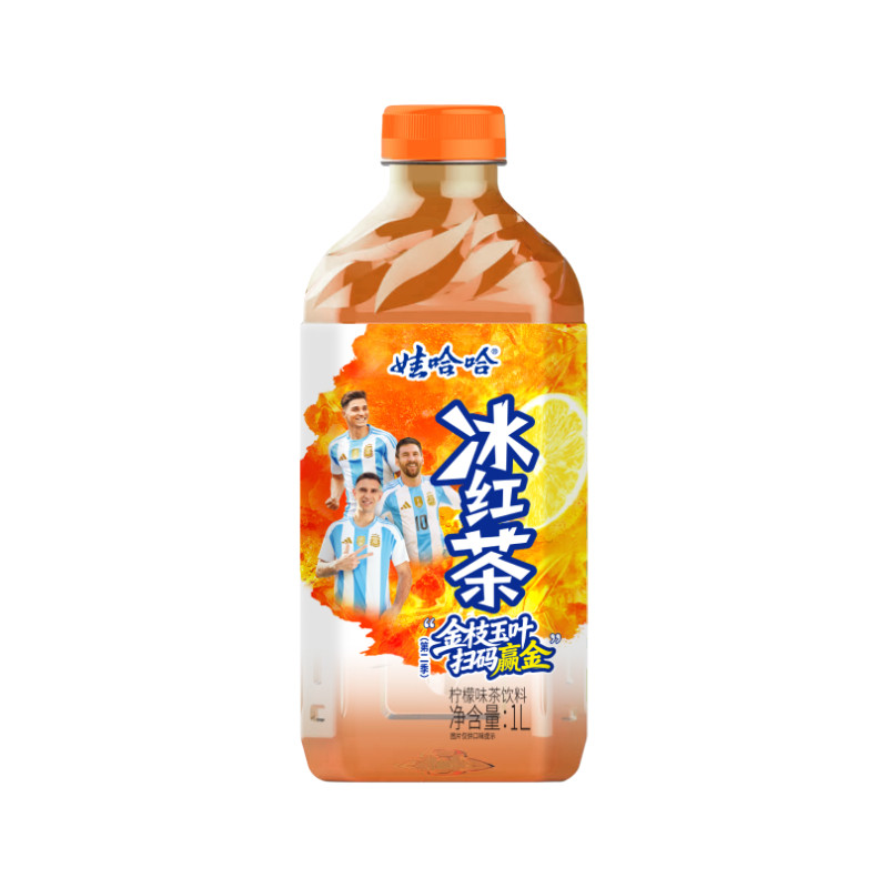 娃哈哈1L装冰红茶扫码赢金联名款