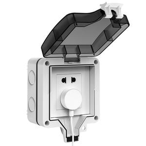 户外防水插座86型一体明装电源