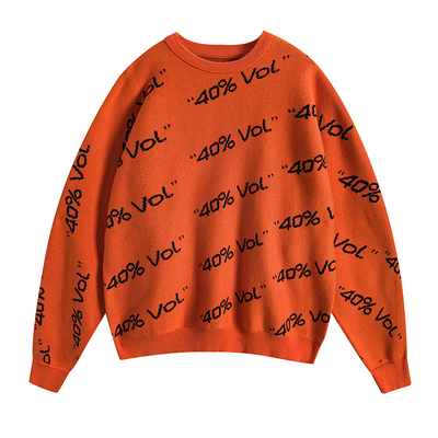 独立40%提花同款ins内搭情侣毛衣