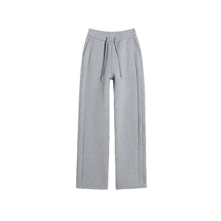 【漠河同款】棉裤女加厚东北外穿加绒窄版阔腿裤冬特厚羊羔绒卫裤